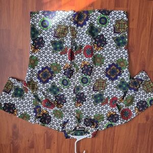 Colorful Vintage Geometric Patterned Shirt